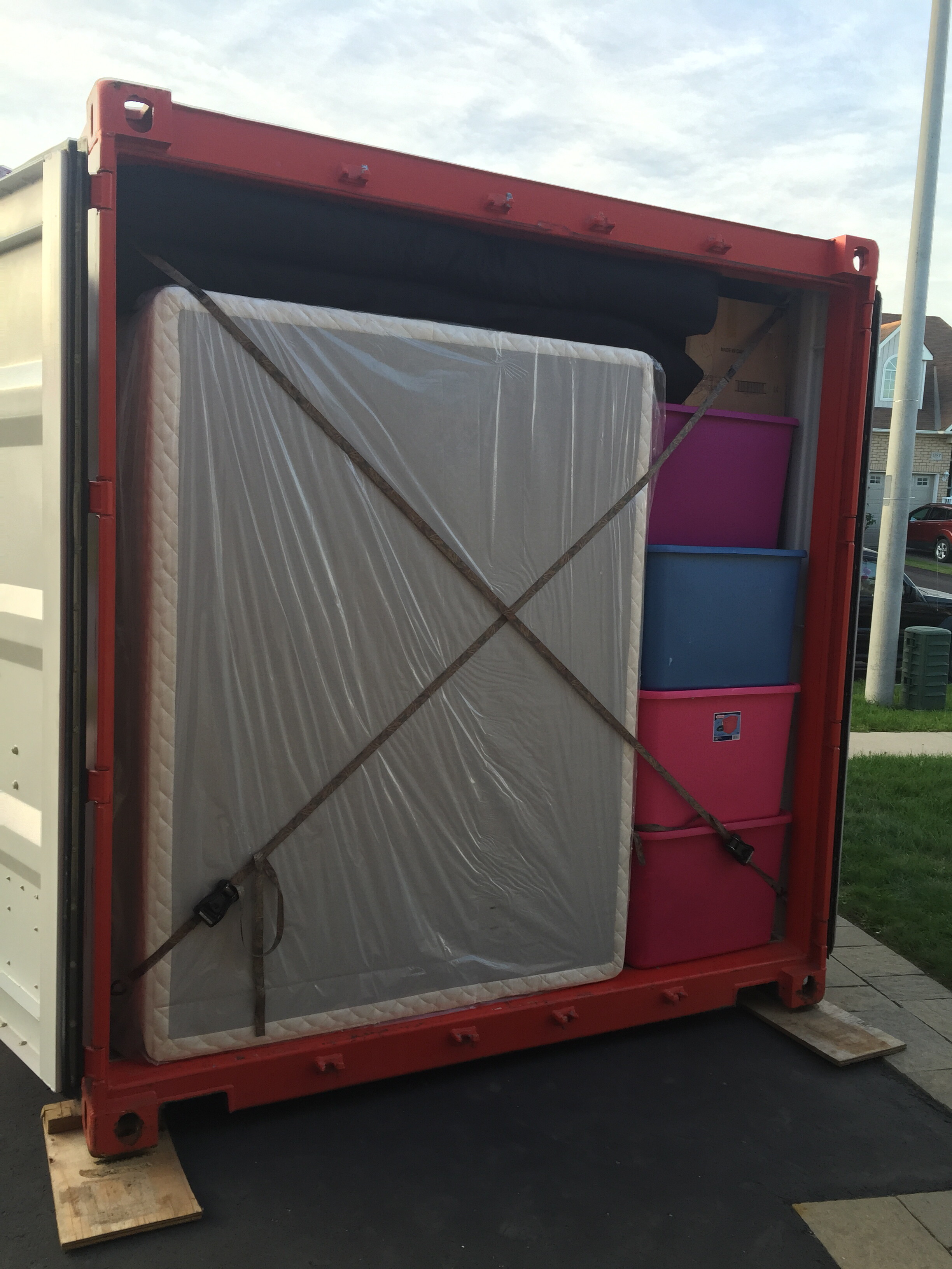 Fully packed storage container Mobile Storage Rentals